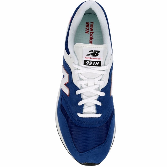 New Balance 997H CORDURA Blue/White-Red Men's Suede Athletic Running Shoes - Picture 4 of 7